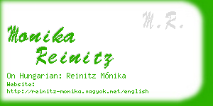 monika reinitz business card